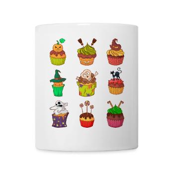 Gâteau au muffin Halloween - Mug blanc - blanc - Devant