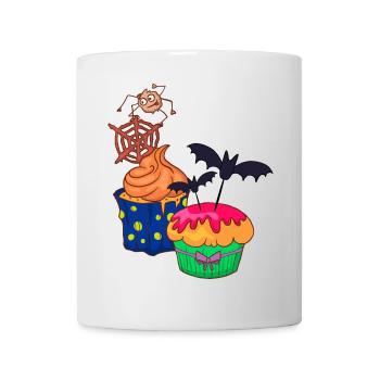 Gâteau au muffin Halloween - Mug blanc - blanc - Devant
