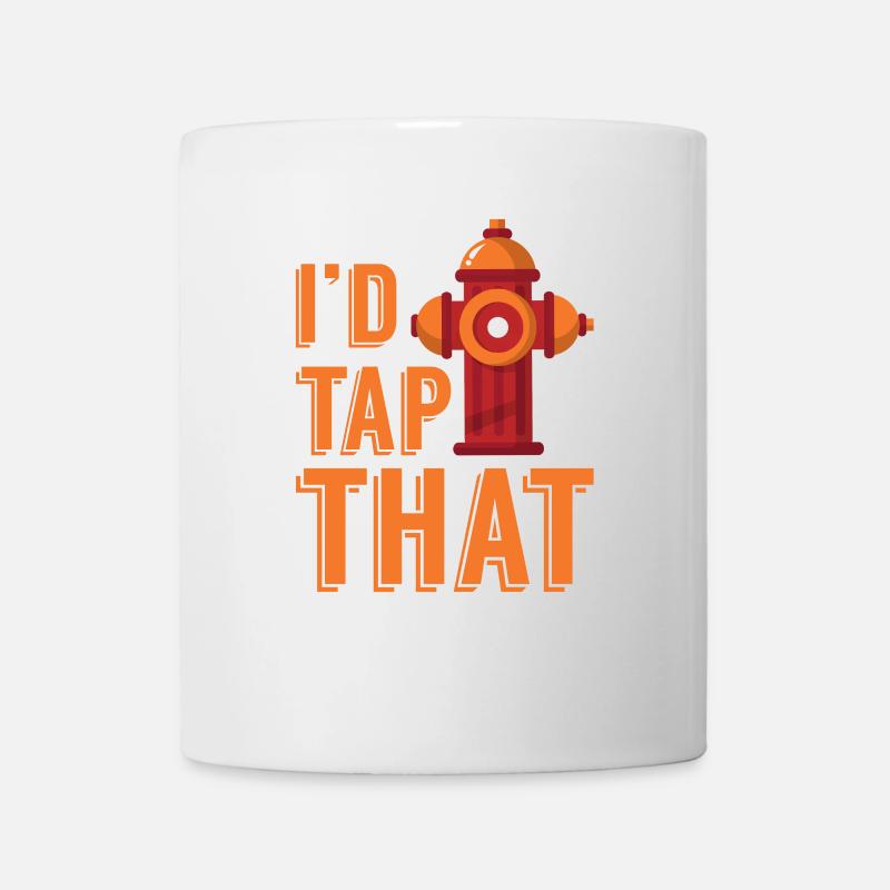 Fire Department Firefighter Fire Extinguisher Hydrant Gift - Mug - white