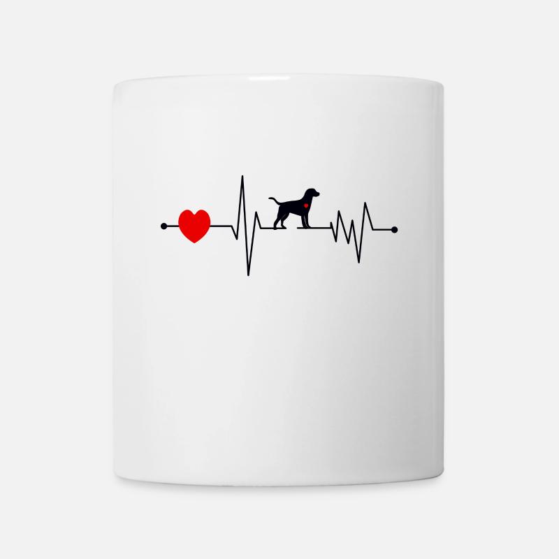 (Labrador Herzschlag) - Tasse - Weiß