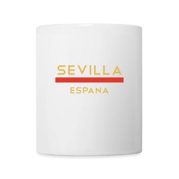 Sevilla Gold Schriftlinie - Tasse - Weiß - Vorne