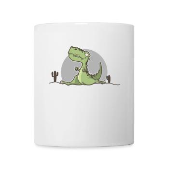 Turnen T-Rex Gymnastik Spagat Kontortionist Dino - Tasse - Weiß - Vorne