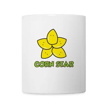 Mais Stern! Korn Spruch Geschenk Idee - Tasse - Weiß - Vorne