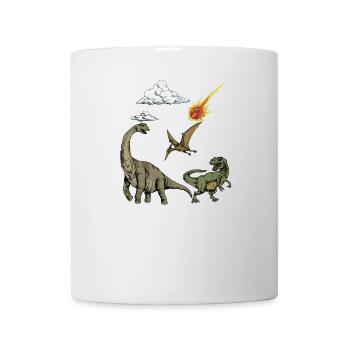 Dino Dinosaurier Steinzeit Fleischfresser T-Rex - Tasse - Weiß - Vorne