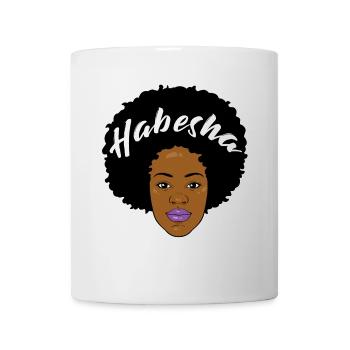 Habesha Afro Afroamerikaner Farbig Ethnie Moslem - Tasse - Weiß - Vorne