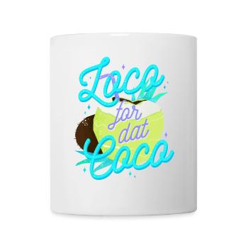 Loco for dat Coco - Kokosnussliebe - Tasse - Weiß - Vorne