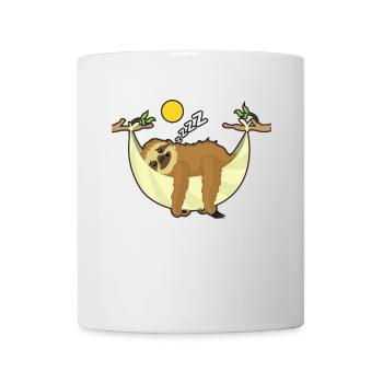 Sloth Series Chiller Serial Chiller Cartoon - Mug - white - Front