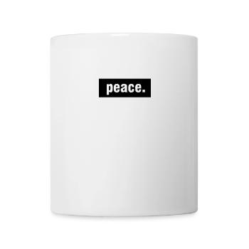 Peace. Polices de chemise cadeau - Mug blanc - blanc - Devant