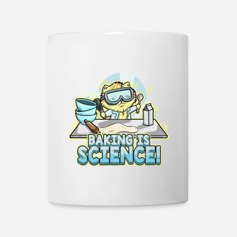 Katze Kätzchen Backen ist Wissenschaft Bäcker - Tasse - Weiß