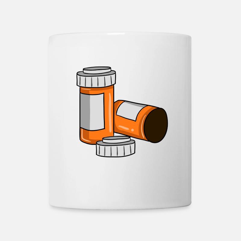 Pharmacie pharmacien cadeau pilule - Mug blanc - blanc