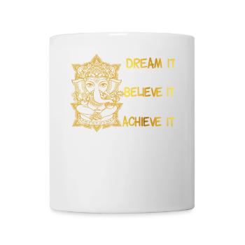 Ganesha Rêvez-le, Croyez-le, Réalisez-le - Mug blanc - blanc - Devant
