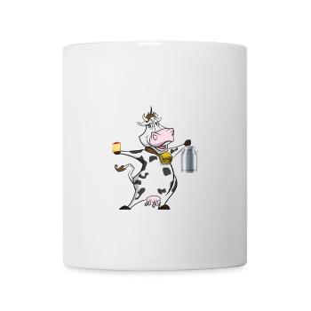 Landwirtschaft Shirt Bauer Landwirt Kühe Rinder - Tasse - Weiß - Vorne