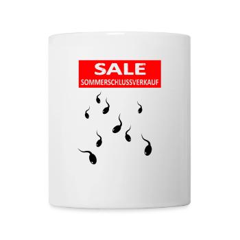 Sperma Sex Polterabend Bild Spruch Mann Geschenk - Tasse - Weiß - Vorne