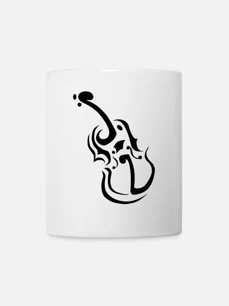 Notes de violon - Mug blanc - blanc