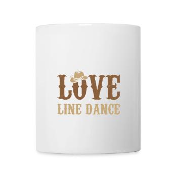 Live Love Line Dance Geschenk Idee - Tasse - Weiß - Vorne