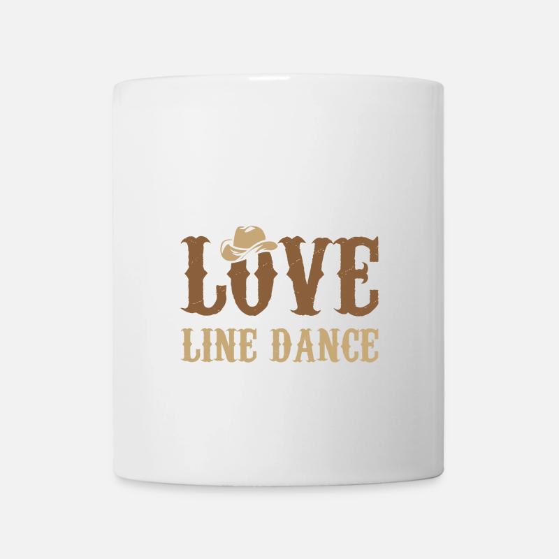 Live Love Line Dance Geschenk Idee - Tasse - Weiß