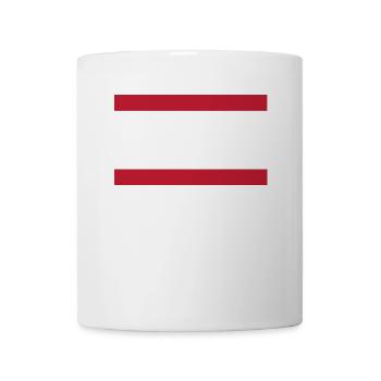 coole witzige Sprüche!! rot und weiß - Tasse - Weiß - Vorne