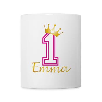 Babies first birthday Emma - Mug - white - Front