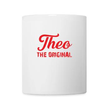 Theo T-Shirt Name Kind Geburtstag Geschenk - Tasse - Weiß - Vorne