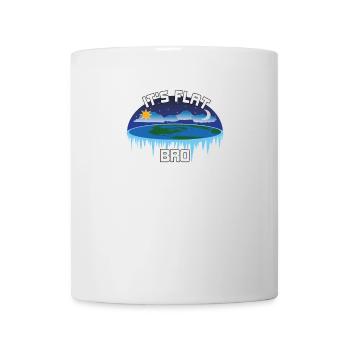 C'est Flat Bro | Flat Earth Society Tee Shirt - Mug blanc - blanc - Devant