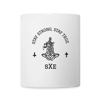 Straight Edge sXe - Mug blanc - blanc - Devant