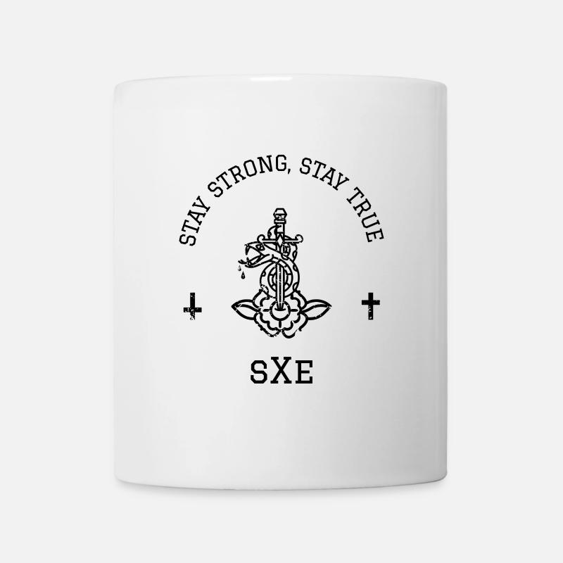 Straight Edge sXe - Tasse - Weiß