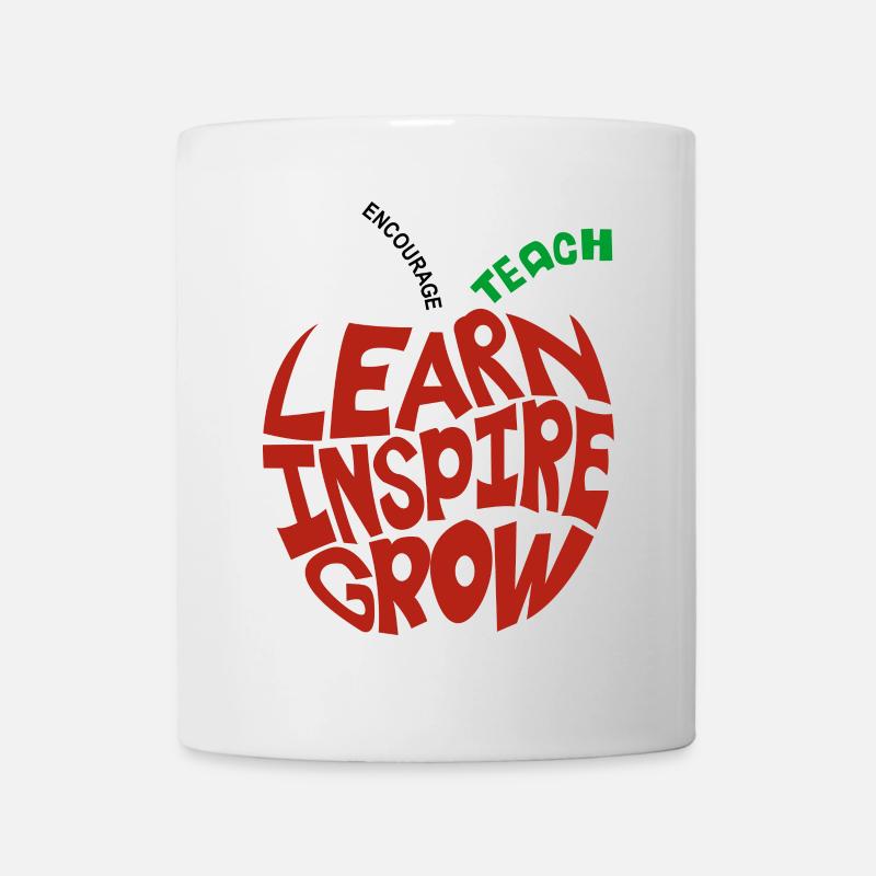 Learn Inspire Grow Encourage Teach - Tasse - Weiß