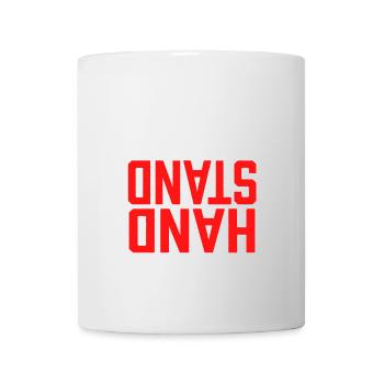 Hand Stand Upside Down - Tasse - Weiß - Vorne