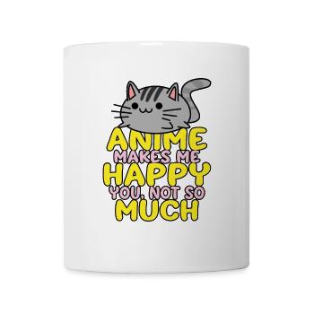 Anime macht mich Glücklich Otaku Manga Geschenk - Tasse - Weiß - Vorne