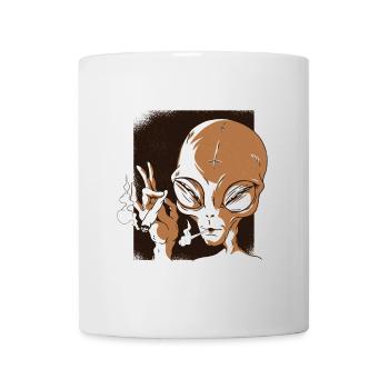 The best grass is grown on Mars! - Mug - white - Front