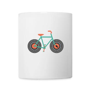 Riding Vinyl v2 - Tasse - Weiß - Vorne
