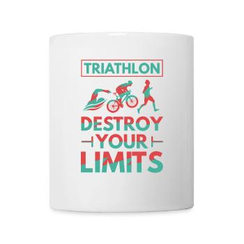 Triathlon - Destroy your Limits - Tasse - Weiß - Vorne