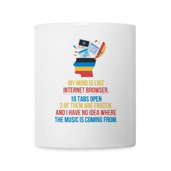 Tabs Open - Tasse - Weiß - Vorne