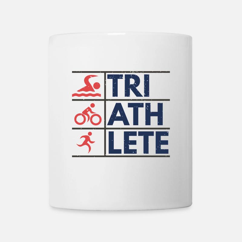 Triathlète v2 - Mug blanc - blanc