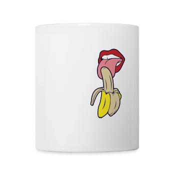 Nourriture porno - Mug blanc - blanc - Devant
