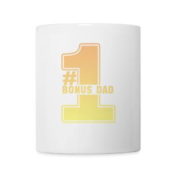 # 1 Bonus Dad - Tasse - Weiß - Vorne