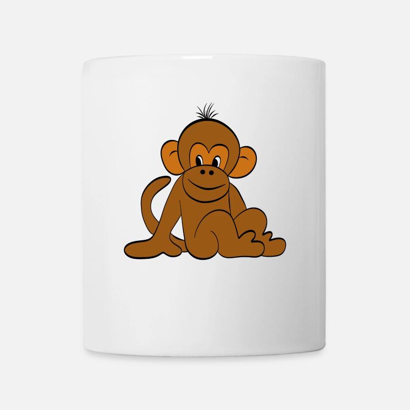 Süsser Affe - Tasse - Weiß