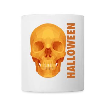 Crâne d'Halloween - Mug blanc - blanc - Devant