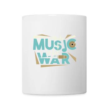 Faire de la musique pas la guerre - Mug blanc - blanc - Devant