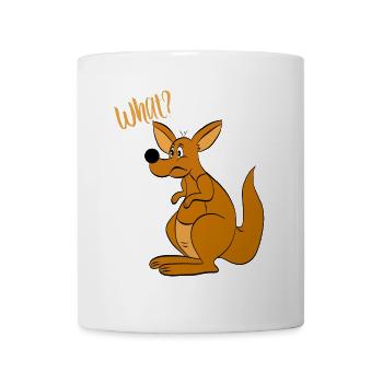 What? - What? kangaroo - Mug - white - Front