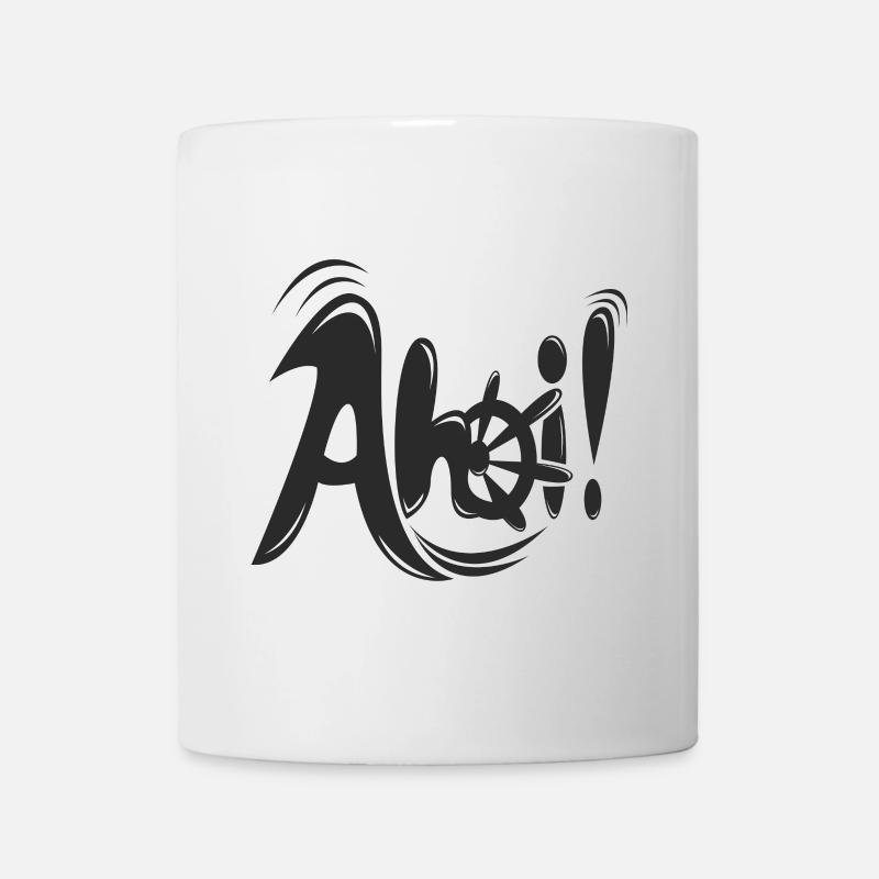 Stylisches Ahoi! - Tasse - Weiß