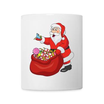 Noël Noël Père Noël Père Noël - Mug blanc - blanc - Devant