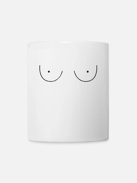 Brueste Shirt - Tasse - Weiß