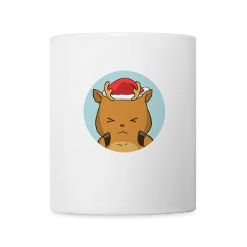 Rentiere Niedlich Weihnachtlich Weihnachten Xmas - Tasse - Weiß - Vorne