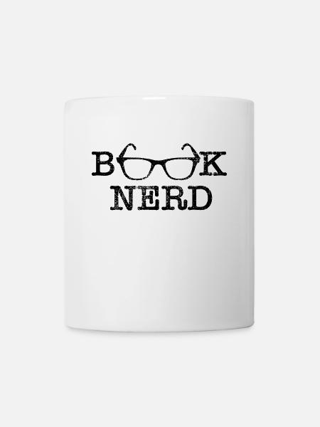 Buecherwurm Leseratte Buecher Nerd - Tasse - Weiß