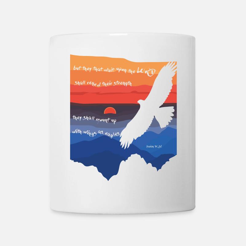 Isaïe 40,31 / Verse de la Bible - Mug blanc - blanc