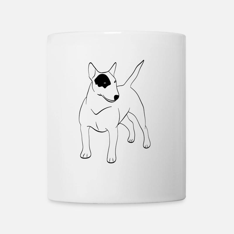 bull-terrier - Mug blanc - blanc