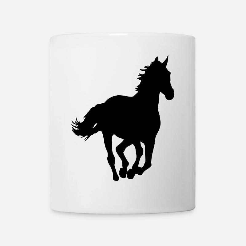 Un cheval - Mug blanc - blanc