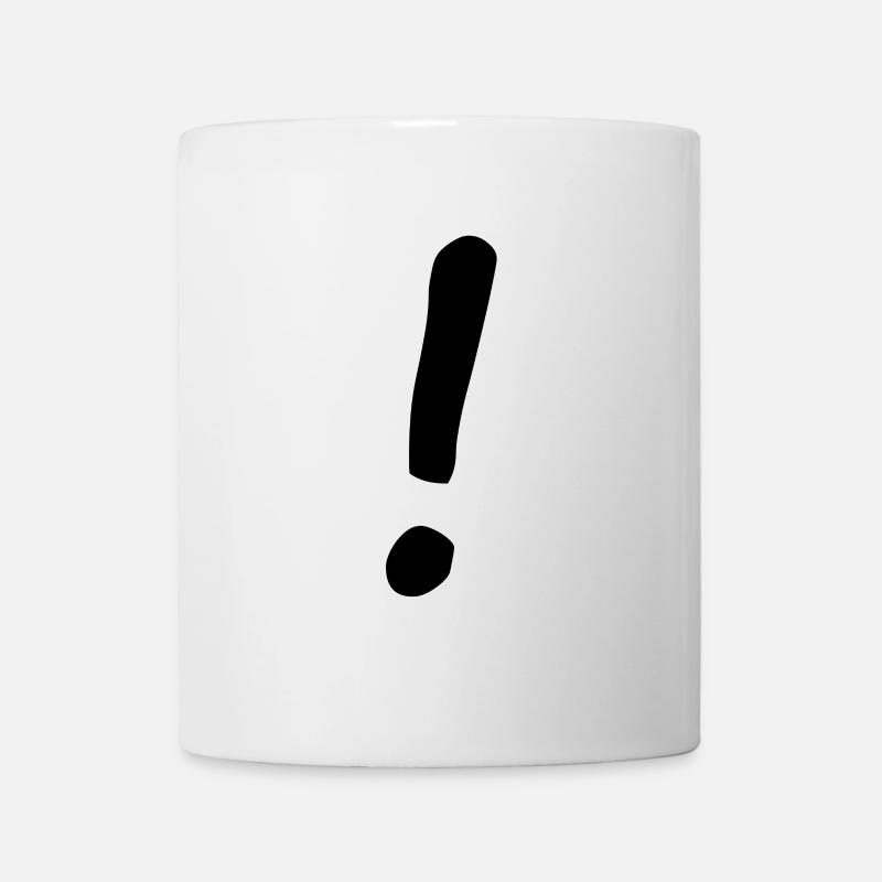 exclamation mark - Mug - white