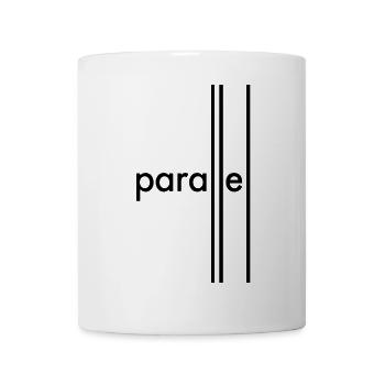 parallèle - Mug blanc - blanc - Devant